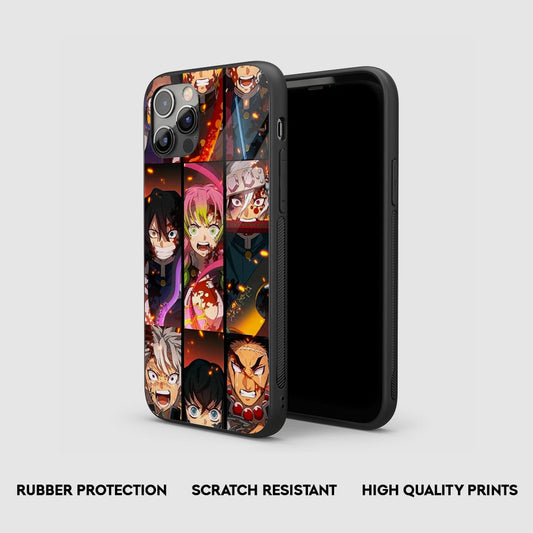 Demon Slayer Collage Silicone Armored Phone Case by Anime Phone Cover