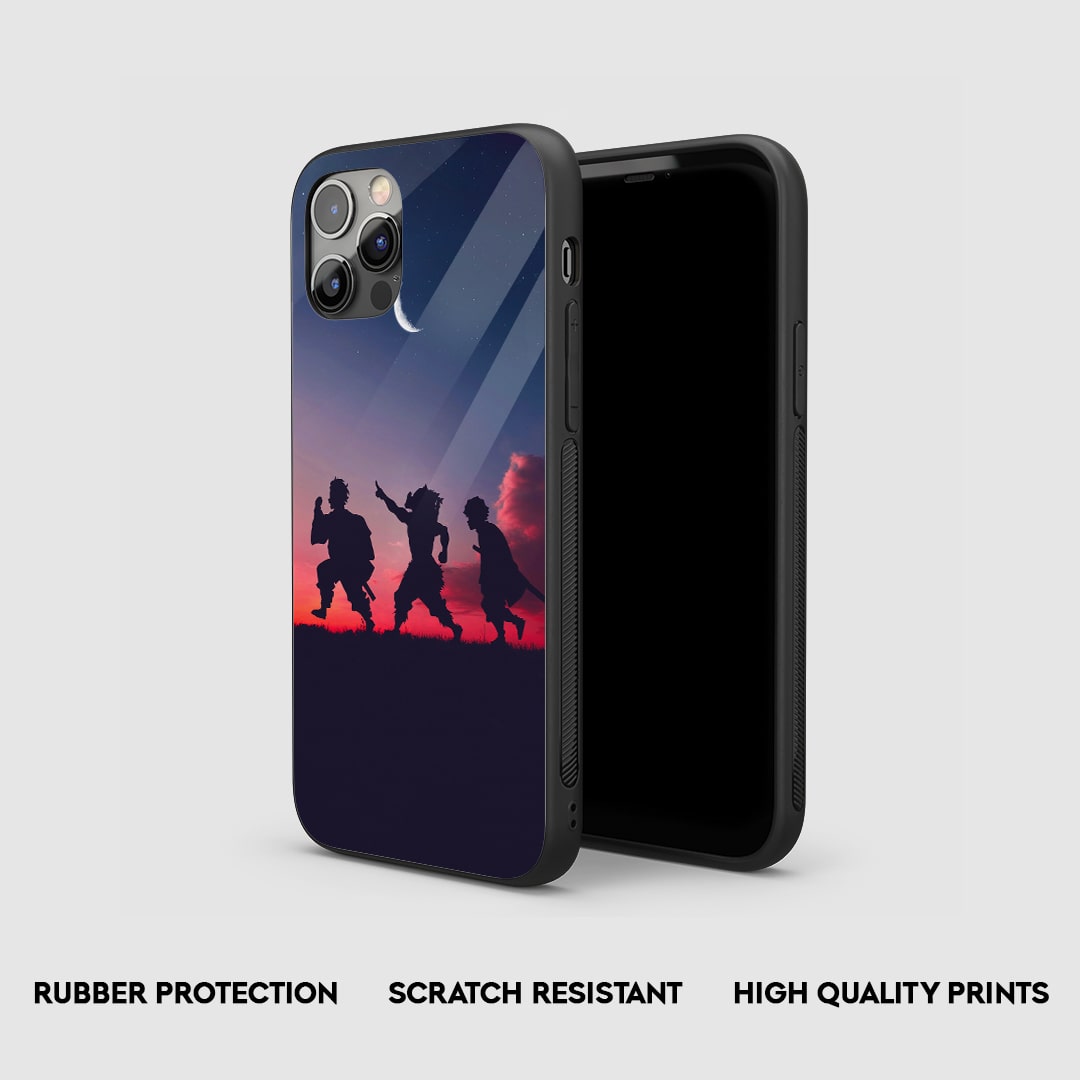 Demon Trio Aesthetic Silicone Armored Phone Case by Anime Phone Cover