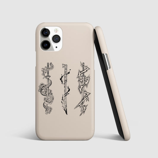 Demon Slayer Trio Swords Phone Cover