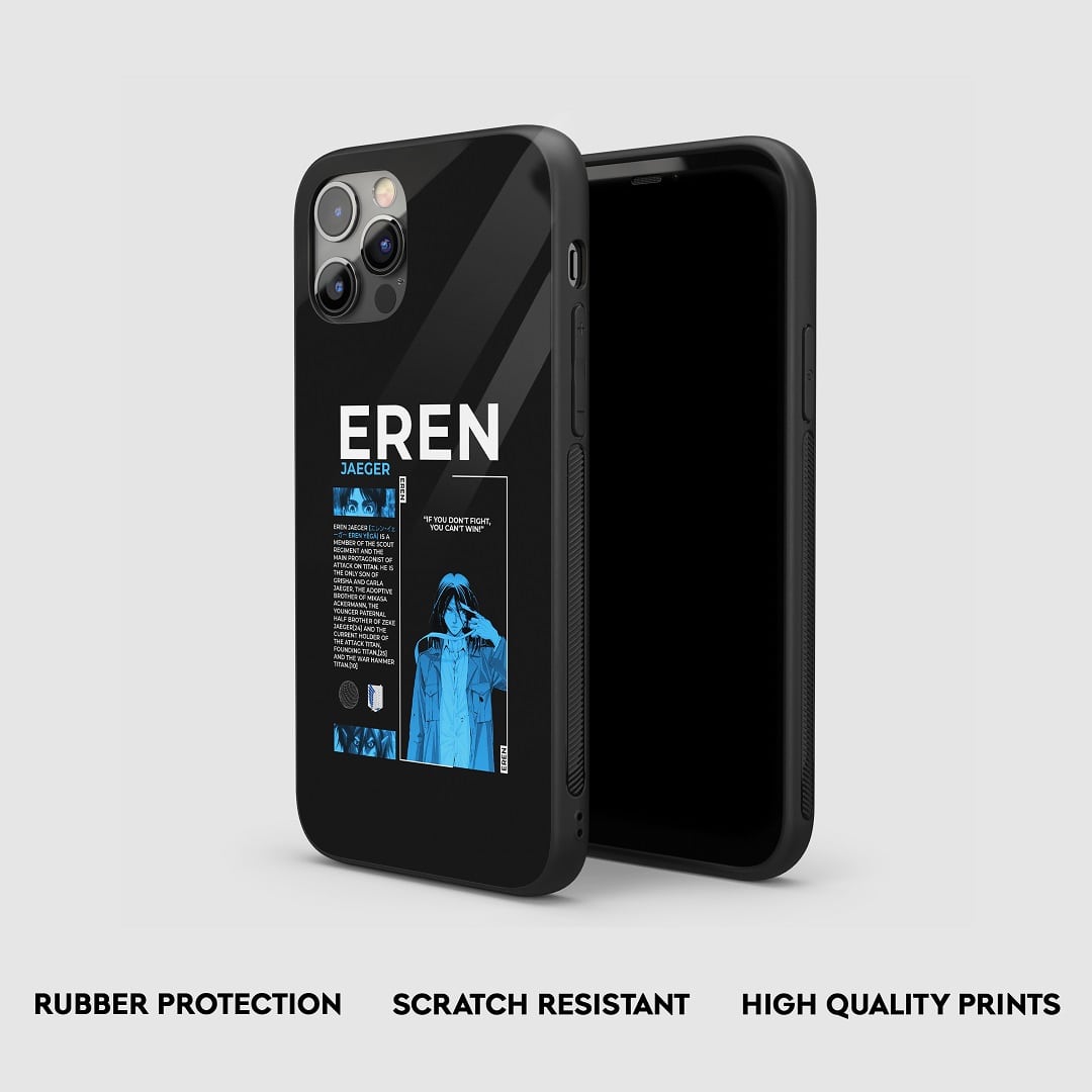 Eren Yeager Silicone Armored Phone Case by Anime Phone Cover