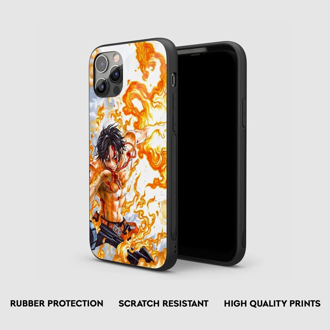 Fire Fist Ace Silicone Armored Phone Case by Anime Phone Cover