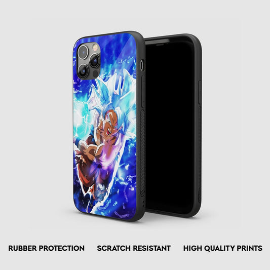 Goku Blue Kaioken Silicone Armored Phone Case by Anime Phone Cover