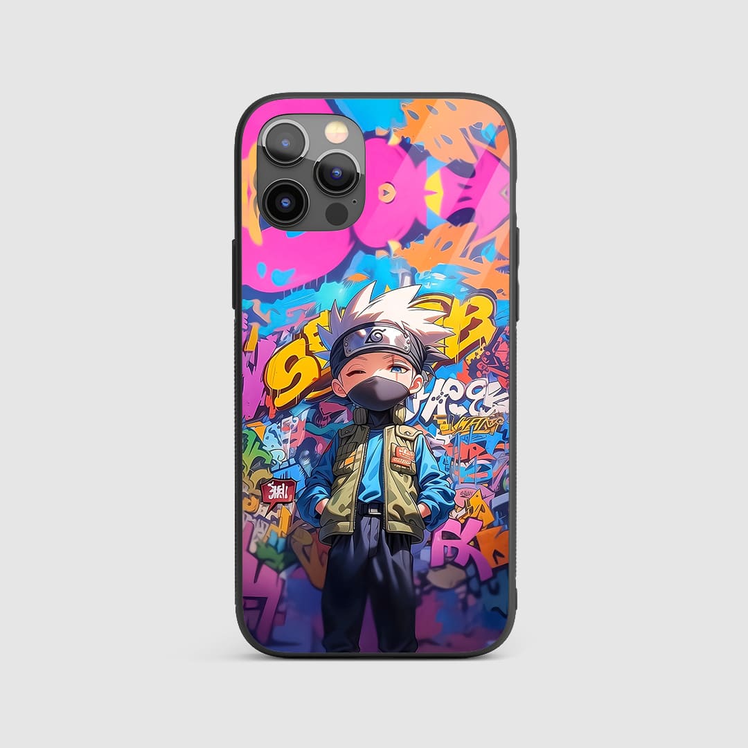 Kakashi Graffiti Silicone Armored Phone Cover by Anime Phone Cover