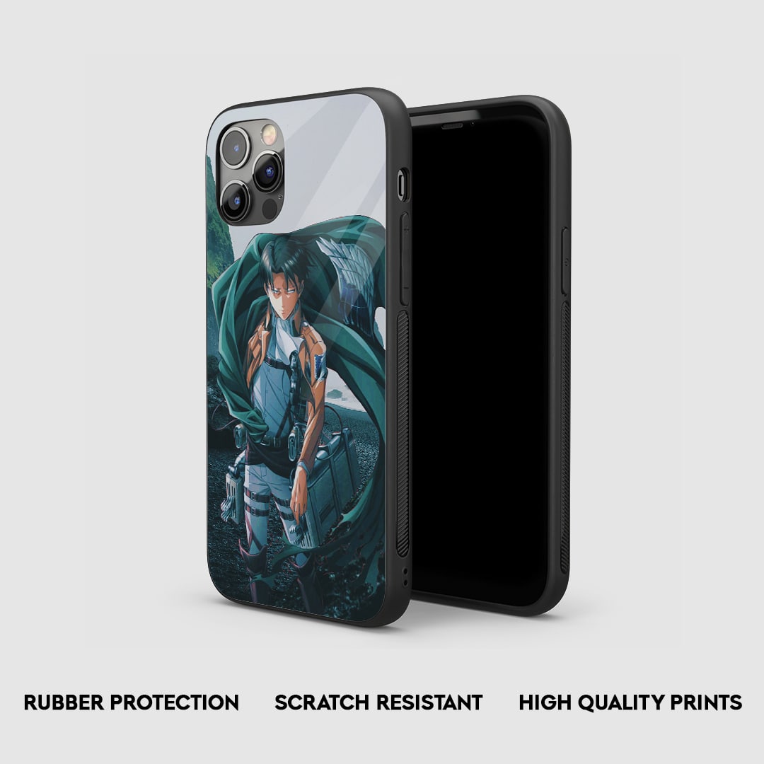 Levi Graphic Silicone Armored Phone Case by Anime Phone Cover
