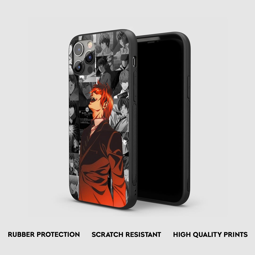 Light Yagami Collage Silicone Armored Phone Case by Anime Phone Cover