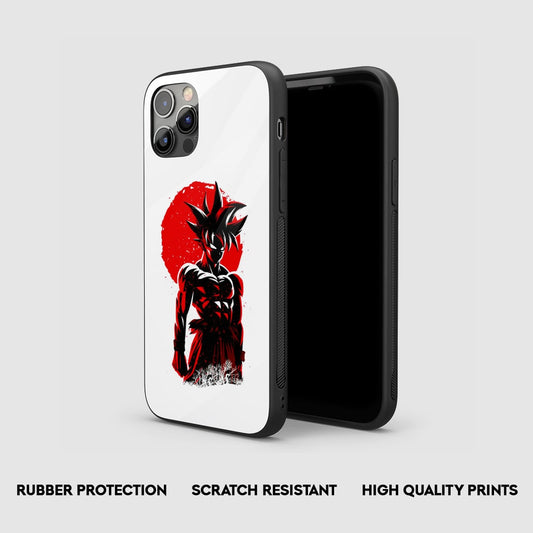 Goku Red Sun Silicone Armored Phone Case